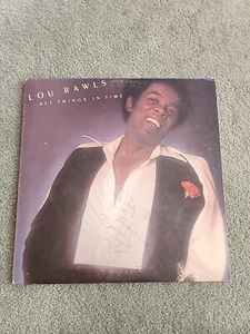 LOU RAWLS ALL THINGS IN TIME LP 1976 "SIGNED" PROMO - NEAR MINT CONDITION VINYL! - Imagen 1 de 12