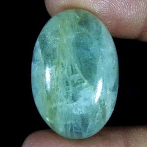 45.10Cts100%Natural Maria Aquamarine Oval Cabochon Loose Gemstone - Picture 1 of 3