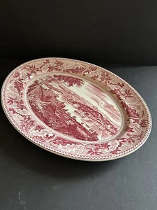 Johnson Bros Historic America Red 14" Platter Historic Washington DC - Picture 1 of 12