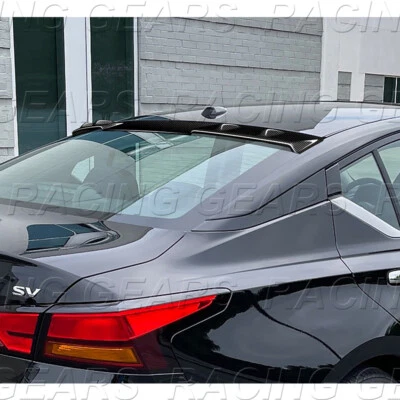 ALERÓN DE VISERA DE TECHO TRASERO DE FIBRA DE CARBONO REAL PARA SEDÁN NISSAN ALTIMA 19-25 4 PUERTAS Foto 1 de 4