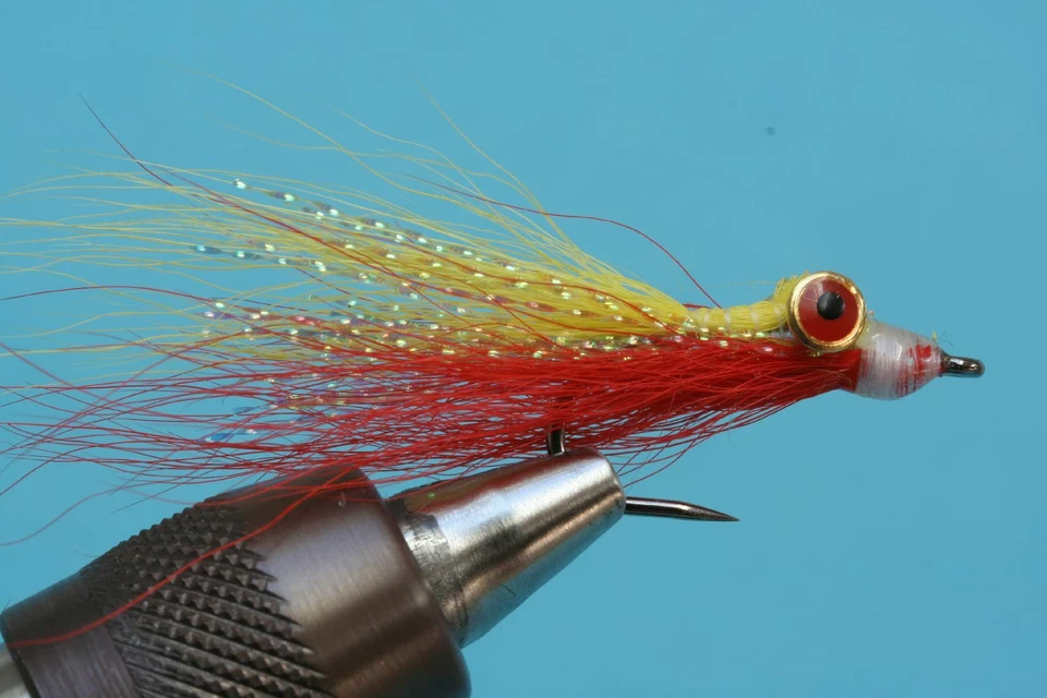 Fliegentom Streamer 3 Stück  Clouser Deep Minnow gelb/rot (Mickey Finn) - Bild 1 von 1