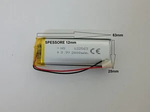 litio batteria da 3.7 v 1300mAh basso drenaggio digitael device gls,cuffie,smart - Foto 1 di 3