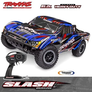 TRAXXAS#TRX58334-4-Blue Slash 1/10 2WD Short-CourseTruck blau RTR BL-2S Clipless - Bild 1 von 8