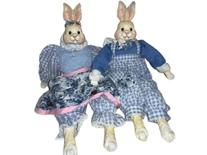 Easter Rabbit Shelf Sitter Home Easter Decor, set of 2- 14.5 inches - Picture 1 of 7