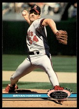 1991 Stadium Club Bryan Harvey California Angels #98