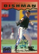 GLENN DISHMAN - 1995 Signature Rookies Preview Signatures  Autograph  /6000