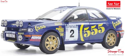 SunStar Subaru Impreza 555 No.2 Rally NZ 1994 Colin McRae 1/18 Diecast - Изображение 1 из 4