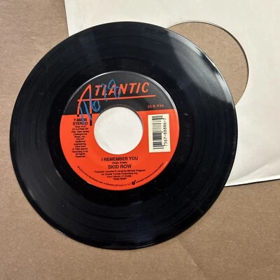 Skid Row I Remember You/Making A Mess Makin 1989 Atlantic Records 45 - Image 1 of 4