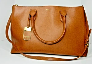 Borsa Lauren Ralph Lauren Newbury doppia zip nuova senza etichetta grande - Foto 1 di 13