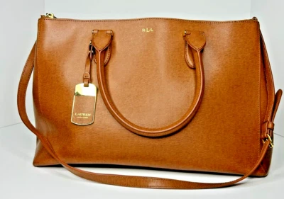 Lauren Ralph Lauren Newbury Double Zip Satchel NWOT Large - Image 1 of 4