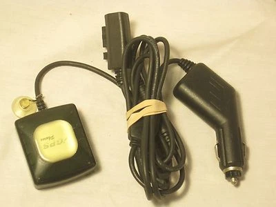 iGPS Pharos Antenna GPS 180-1000-03 F01-001238 w/ power jack & suction cup - Image 1 of 4