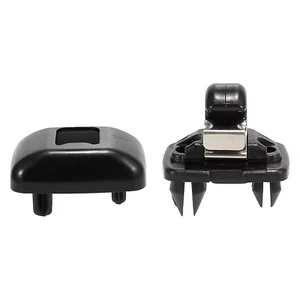 New 2pcs Sun Visor Clip Black for Audi A3 A4 A5 Q5 B6 B7 B8 S4 S5 8U0857562A - Bild 1 von 4