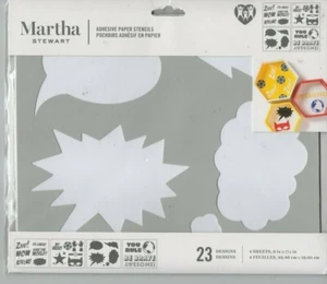 Plantilla de papel adhesivo Martha Stewart ~ 23 diseños ~ CÓMIC ~ ¡Envío rápido! - Imagen 1 de 2