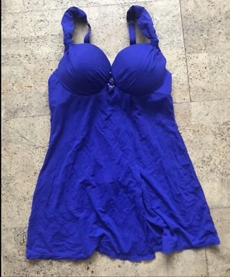 Tankini Oberteil Swimwear Beachwear Blau Marc & Andre,  Gr. 40C/ L-XL , - Bild 1 von 4