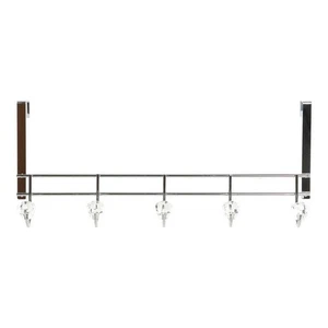 Appendiabiti per Porte DKD Home Decor 8424001835256 Trasparente Argentato Met - Foto 1 di 3