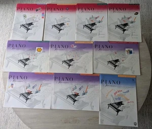 Lot 10 Piano Adventures Books Primer Level 1 2A Lesson Theory Technique - Picture 1 of 2