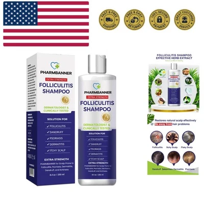 Anti-Fungal Shampoo for Folliculitis, Seborrheic Dermatitis, Scalp Psoriasis ... - Image 1 of 4