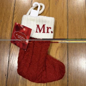 St. Nicolas Square Mr. Christmas Mini Initialen Strickstrumpf Neu - Bild 1 von 5