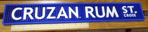 Cruzan Rum St. Croix large plastic bar mat, great man cave decor item display - Picture 1 of 4