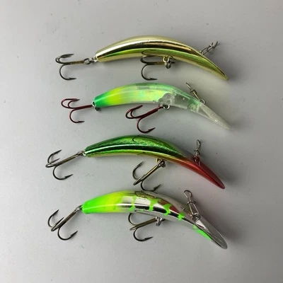 Lote de 4 señuelos de pesca Luhr Jensen Kwikfish K11X hechos en EE. UU. K11 Foto 1 de 4