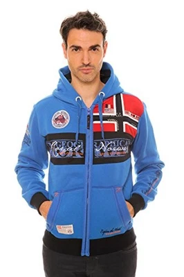 Географическая Норвегия толстовка Flyer толстовка с капюшоном Royal синий человек - Изображение 1 из 4