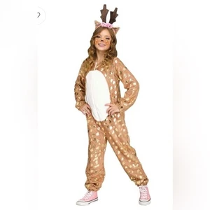 Kids Deer Costume - Brown and White - Picture 1 of 4