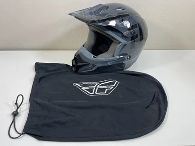 Casco integral Fly Racing para hombre talla L 59-60 cm Kinetic MX 2018 + bolsa grande gris Foto 1 de 4