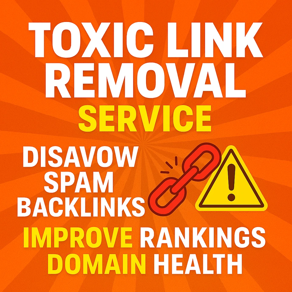 Toxic Link Removal Service Disavow Spam Backlinks Improve Rankings Domain Health - Image 1 of 1