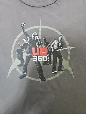 Camiseta gráfica U2 360 Degrees Gira de Conciertos XL Rock Bono The Edge Unisex  Foto 1 de 4