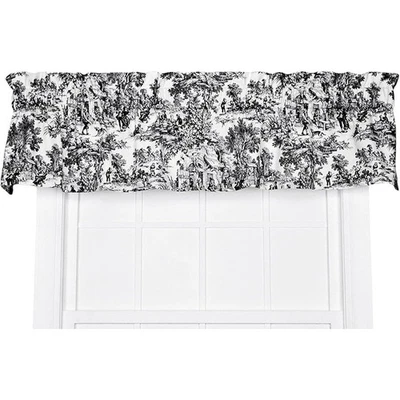  Карманные шторы из 100% хлопка с принтом для туалета легкая фильтрация ширина 70 дюймов 1 дюйм Lx10 дюймов Вт - Изображение 1 из 4