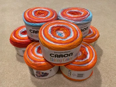 Лот из 6 пряжи Caron Skinny Cakes — торт на день рождения - Изображение 1 из 2