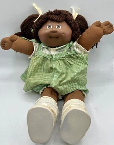 African American Cabbage Patch Kid Xavier 1978-1982 Brown Hair Dimple #3 Head - Picture 1 of 15