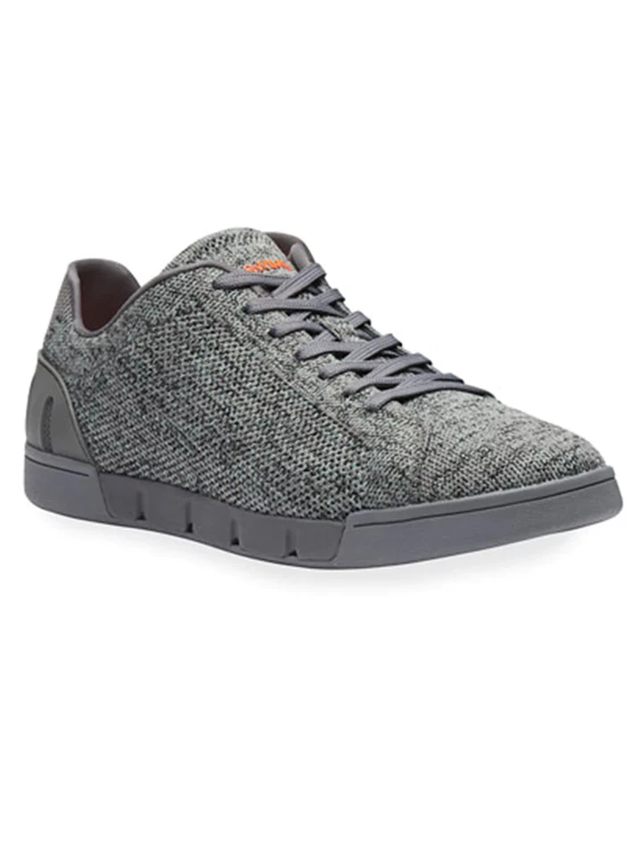 Mens Swims Grey Breeze Tennis Knit Trainers - Image 1 of 1
