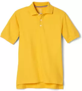 Toddler Gold Pique Polo Short Sleeve French Toast School Uniform Size 2T to 4T - Picture 1 of 2
