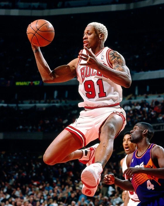 Foto a color 8x10 de Dennis Rodman, Chicago Bulls. ¡Envío gratis!! Foto 1 de 1