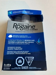 Men's Rogaine 5% Minoxidil Hair Regrowth Treatment 3 Months Foam (Exp 10/2024) - Picture 1 of 4