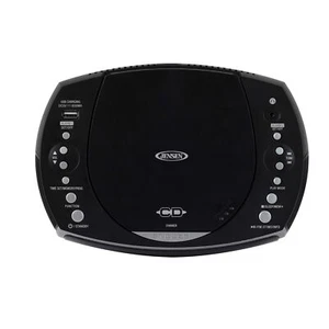 Jensen Modern Home CD Tabletop Stereo AM/FM Radio CD Player Dual Alarm Clock - Picture 1 of 6