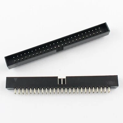 5Pcs 2mm 2.0mm Pitch 50 Pin Straight Male Shrouded Box Header IDC Connector - Image 1 of 4