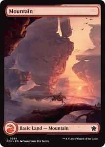 Mountain #289 Foil Full Art Foundations NM MTG - Picture 1 of 1