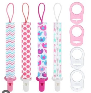 Pacifier Clips for Boys & Girls - Pacifier Holder Clips for Teether Toy - Picture 1 of 26