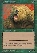 1x Grizzly Bears LP, English MTG Portal 1