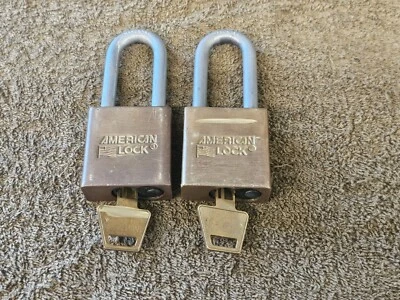 2 American Lock US U.S. Series 20 Brass Padlock Military Surplus USA TNGR7 - Image 1 of 4