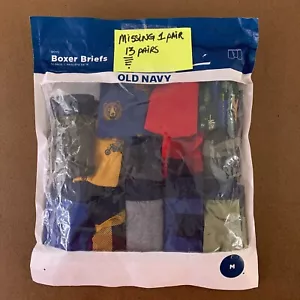 Old Navy Boys Size Medium Multicolor Boxer Briefs 13 Pack NWT - Picture 1 of 10