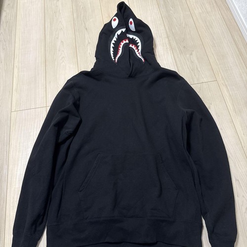 A BATHING APE (BAPE) Felpa con cappuccio zip intera BAPE Teriyaki Alien Jersey Shark 2009 taglia 2XL ❘ dal Giappone