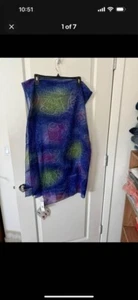 NEW WITH TAGS RIMA BEACHWORLD BODY SCARF WEAR SIX WAYS BLUE GREEN PRINT BEACH - Picture 1 of 6