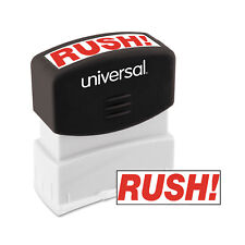 UNIVERSAL Message Stamp RUSH Pre-Inked One-Color Red 10069