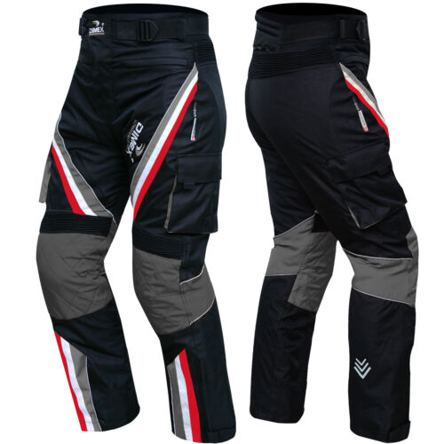 NEW Motorbike Motorcycle Cordura Textile Trousers Waterproof Pants CE Armours 