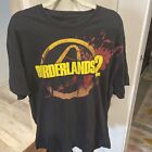 Borderlands 2 Gearbox Video Game Promo Tee Black T-Shirt Size XXL