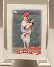 1987 Topps Mini Leaders  Tom Browning  Reds #6