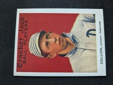 1915 Cracker Jack Reprint Baseball Card # 7 Eddie Collins - Chicago White Sox (H